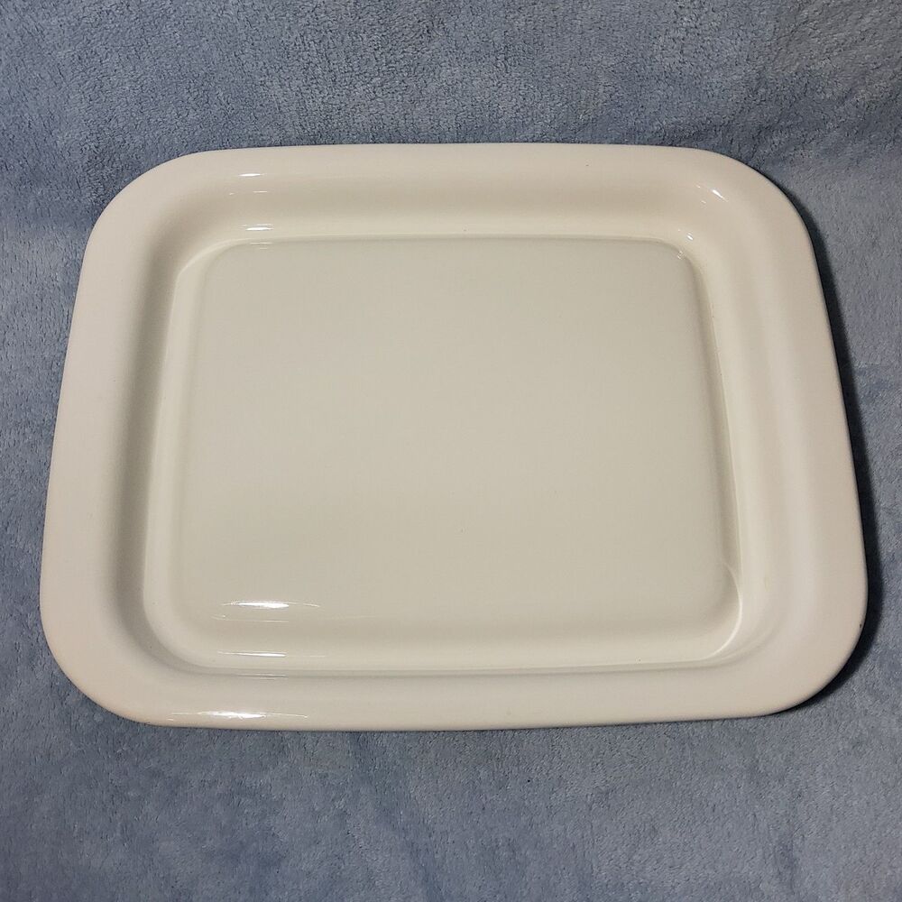 Vintage Corning Ware MW-3 Microwave Browner Grill Meat Platter Tray White 15x12